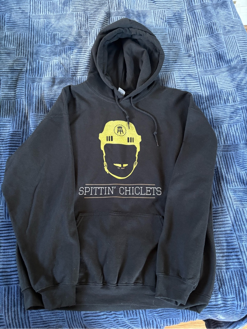 Barstool Sports Spittin’ Chiclets Black Hockey Hoodie